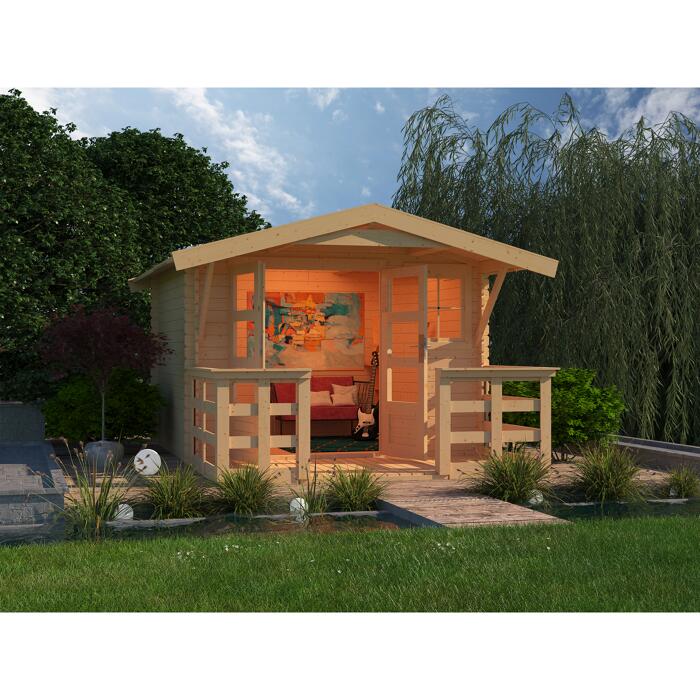 Karibu Gartenhaus 'Ellrich 1' Set 2 Blockbohlenbauweise ǀ ...
