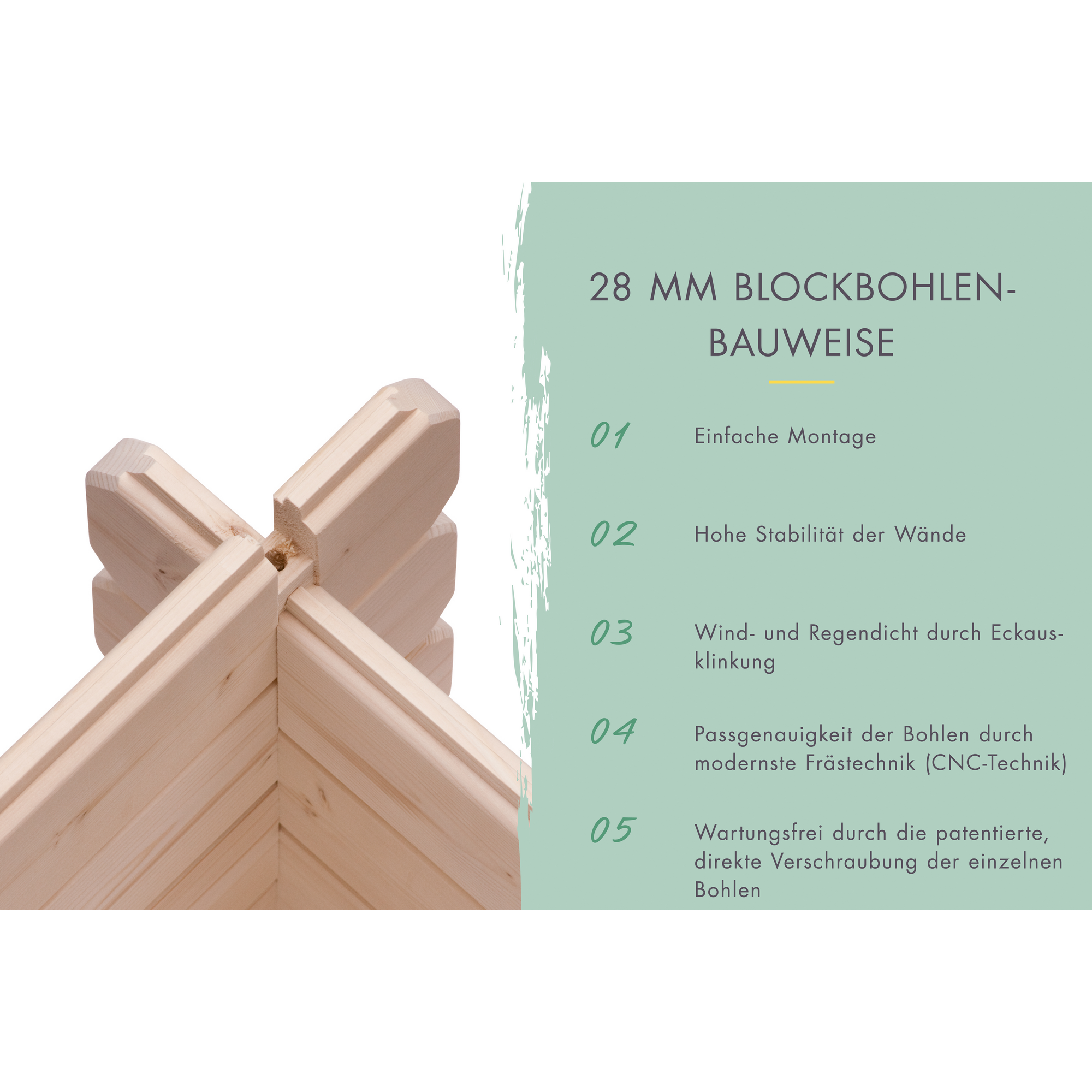 Garage 'BB' Satteldach naturfarben 297 x 447 x 270 cm