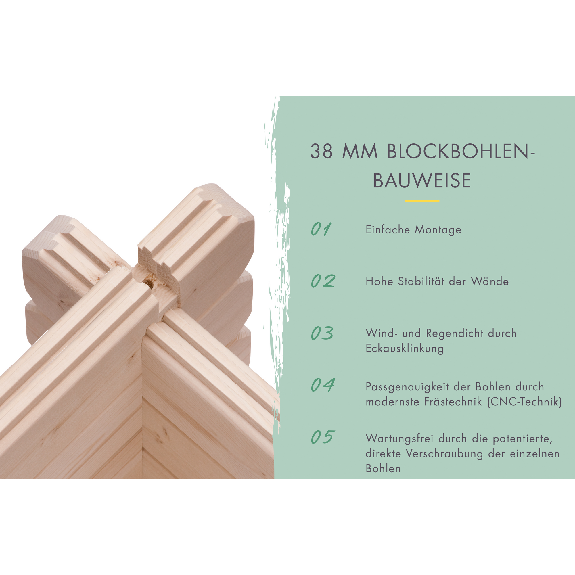 Garage 'BB' Satteldach naturfarben 387 x 537 x 309 cm