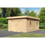 Garage 'BB' Flachdach naturfarben 387 x 537 x 255 cm