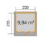 Designhaus 263 Gr.1 anthrazit mit 9,94 m³