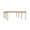 Skizze eines Doppelcarports aus Holz.