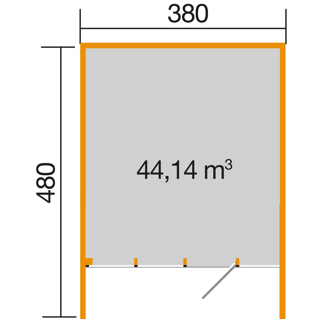 Designhaus Cubili s 2.0 Gr. 2 mit 44,14 m³