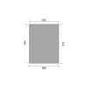Grauer Doppelcarport mit den Maßen 600 x 576 x 784/812 mm