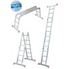 Mehrzweckleiter 'Monto' 4 x 3 Sprossen, 4,40 m, inkl. Plattform-Set