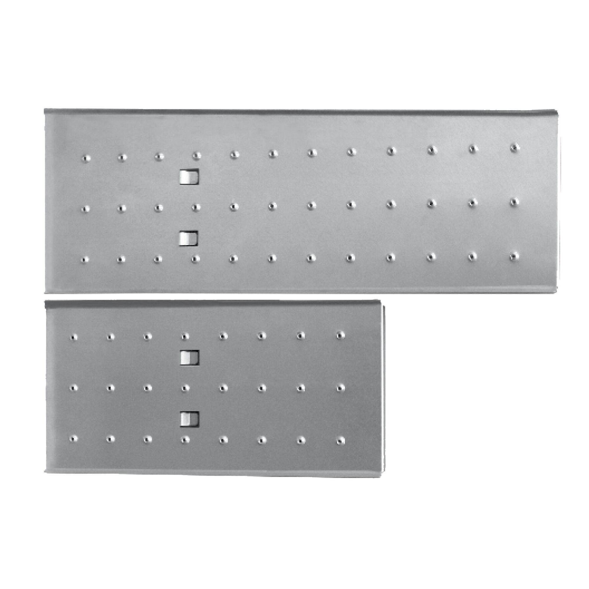 Zwei CORDA Plattform-Sets aus Metall.