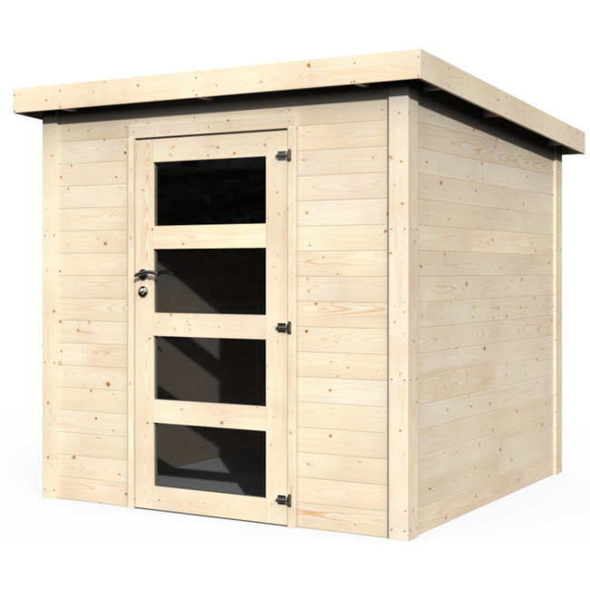 Bild von Gartenhaus 'Kipla' naturbelassen 200 x 203 cm