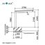 Einzelcarport 'Neo Typ 90 Standard' Aluminium edelstahlfarben 276 x 495 x 234 cm