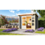 Gartenhaus 'Limbach 3' Fichtenholz terragrau 222 x 244 x 244 cm