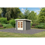 Gartenhaus 'Limbach 3' Fichtenholz terragrau 222 x 244 x 244 cm