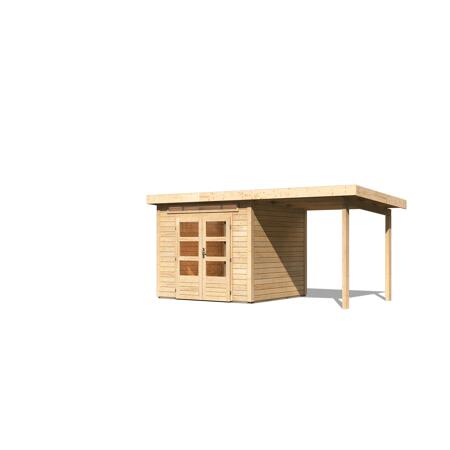 3. Bild von Gartenhaus-Set 'Limbach 3' Fichtenholz naturbelassen 222 x 479 x 254 cm