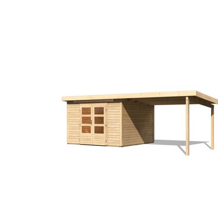 3. Bild von Gartenhaus-Set 'Limbach 7' Fichtenholz naturbelassen 222 x 599 x 284 cm