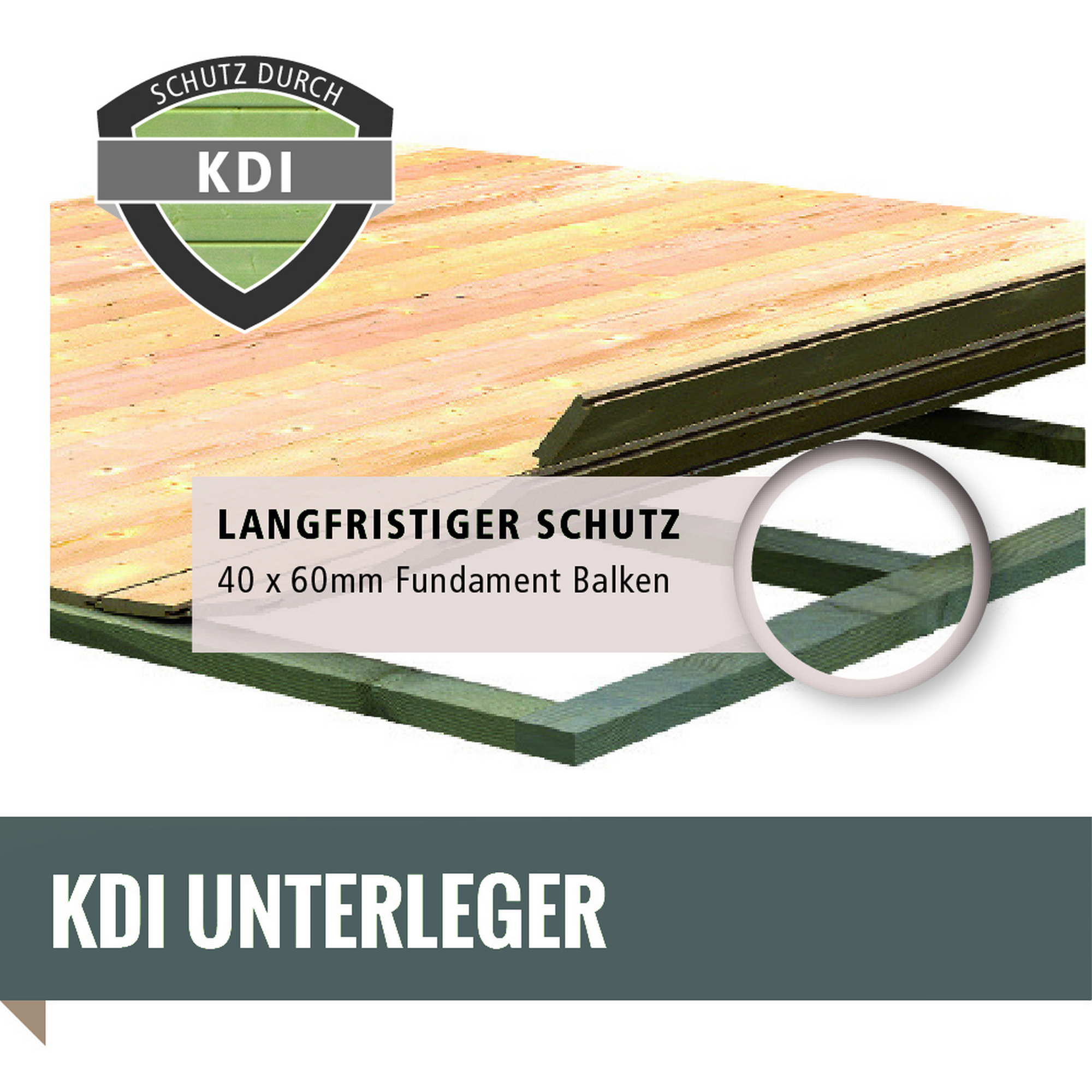 Gartenhaus-Set 'Tühlentrup 1' Fichtenholz naturbelassen 211 x 404 x 217 cm inklusive Dachfolie + product picture