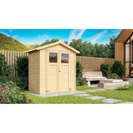 2. Bild von Gartenhaus 'Dahme 1' naturbelassen 180 x 123 x 222 cm