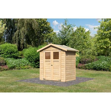 3. Bild von Gartenhaus 'Dahme 1' naturbelassen 180 x 123 x 222 cm