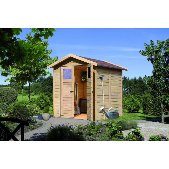 Bild von Gartenhaus 'Dahme 3' naturbelassen 180 x 184 x 222 cm