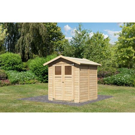 3. Bild von Gartenhaus 'Dahme 3' naturbelassen 180 x 184 x 222 cm