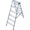 Sechsstufen-Doppelleiter aus Aluminium