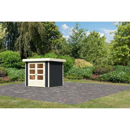 2. Bild von Gartenhaus 'Dornhan 2' anthrazit 242 x 238 x 211 cm