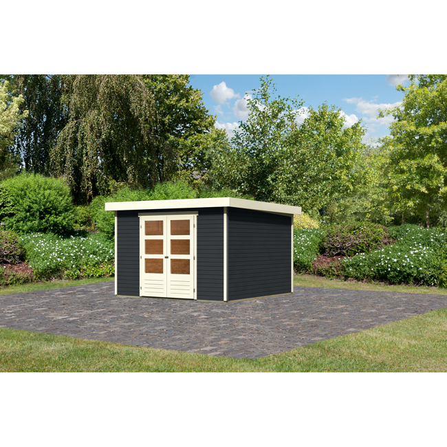 Bild von Gartenhaus 'Dornhan 6' anthrazit 334 x 331 x 216 cm