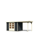 Gartenhaus-Set 'Dornhan 4' anthrazit mit Anbaudach 330 x 238 x 211 cm