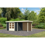 Gartenhaus Dornhan 4 Set 1 anthrazit mit Freisitz