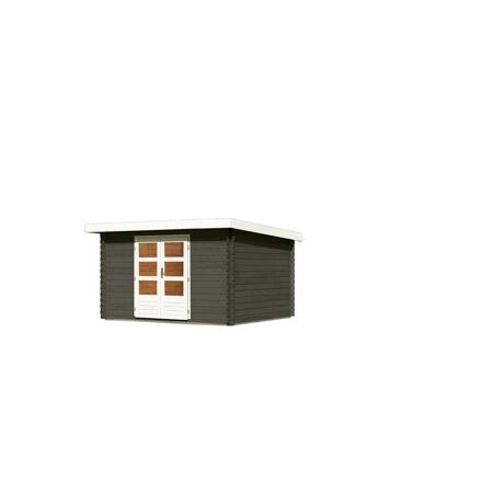 3. Bild von Gartenhaus 'Rieneck 7' terragrau 375 x 333 x 222 cm