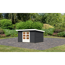 Gartenhaus 'Rieneck 7' anthrazit 375 x 333 x 222 cm