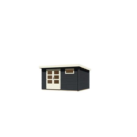 3. Bild von Gartenhaus 'Rieneck 8' anthrazit 405 x 333 x 222 cm