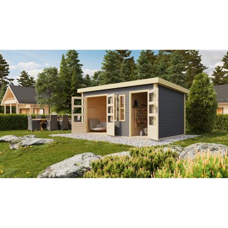 4. Bild von Gartenhaus 'Flehingen 2' terragrau 458 x 302 x 228 cm