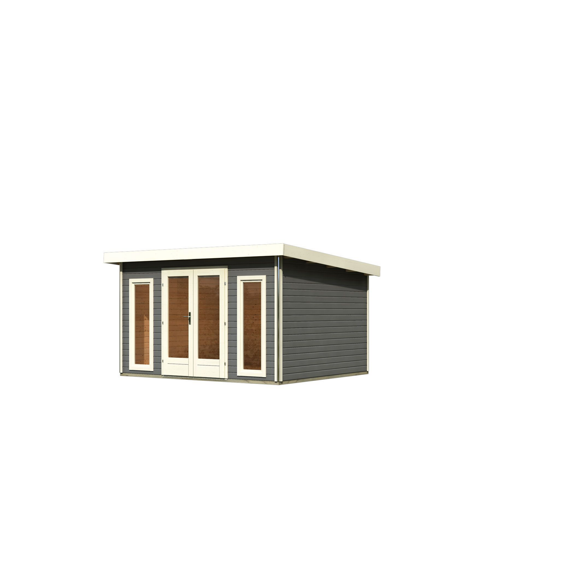 Premium-Gartenhaus 'Borsuma 2' terragrau 406 x 331,5 x 229,5 cm + product picture