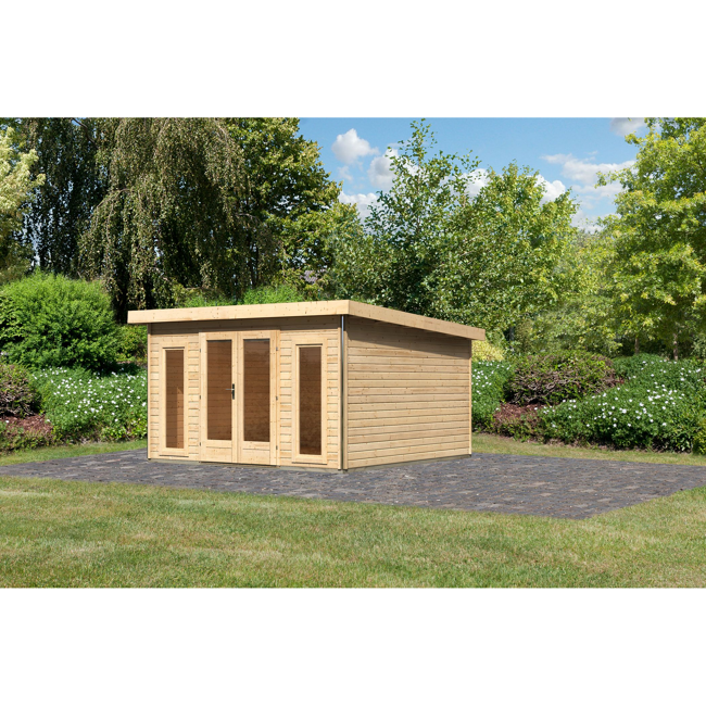 Bild von Premium-Gartenhaus 'Borsuma 3' natur 406 x 393 x 229,5 cm