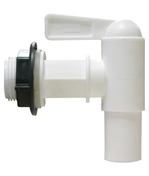 Universal-Auslaufhahn weiß 3/4"