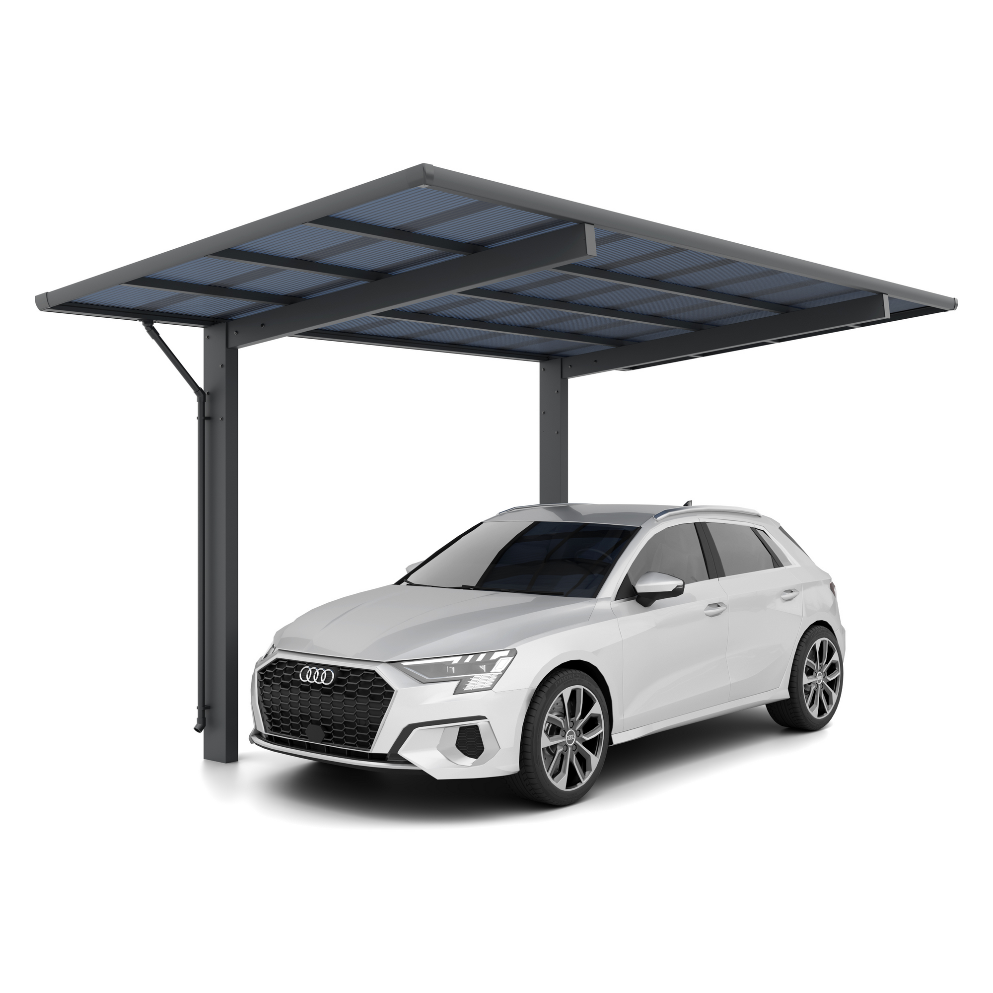 Carport 'Wing 80' anthrazit 276 x 531 x 284 cm