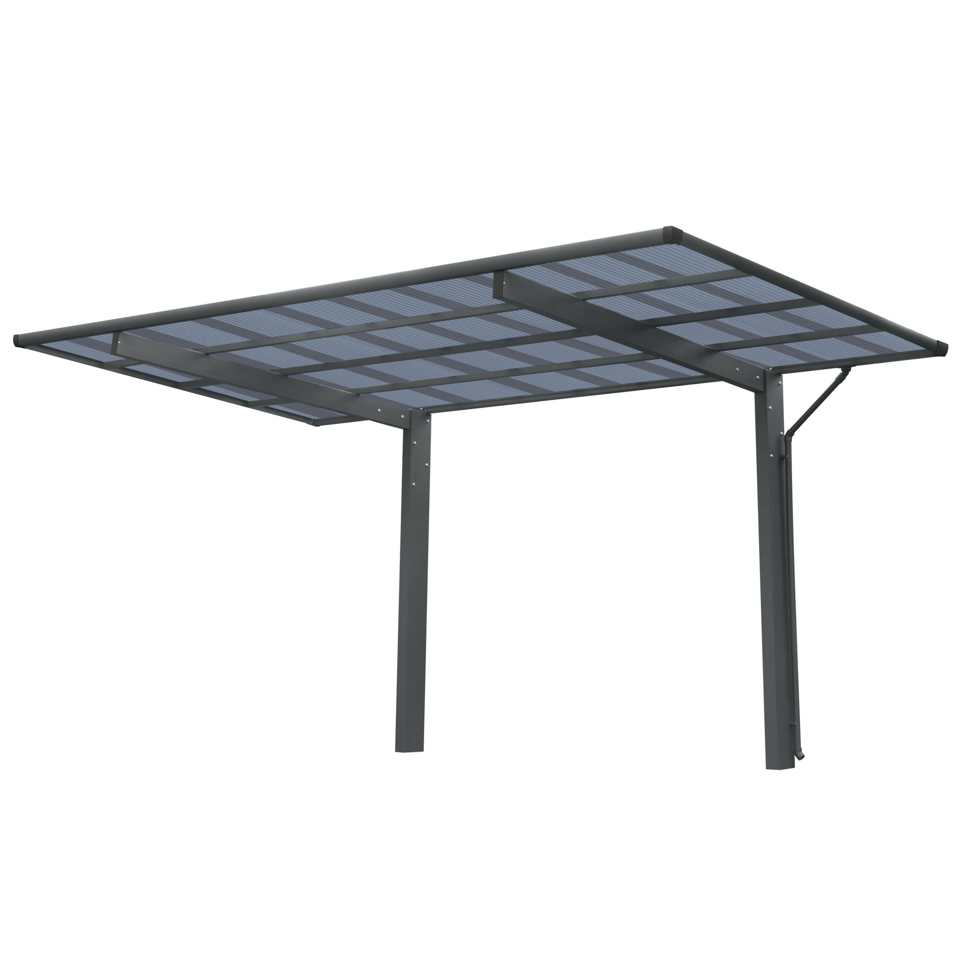 Carport 'Wing 80' anthrazit 276 x 531 x 284 cm