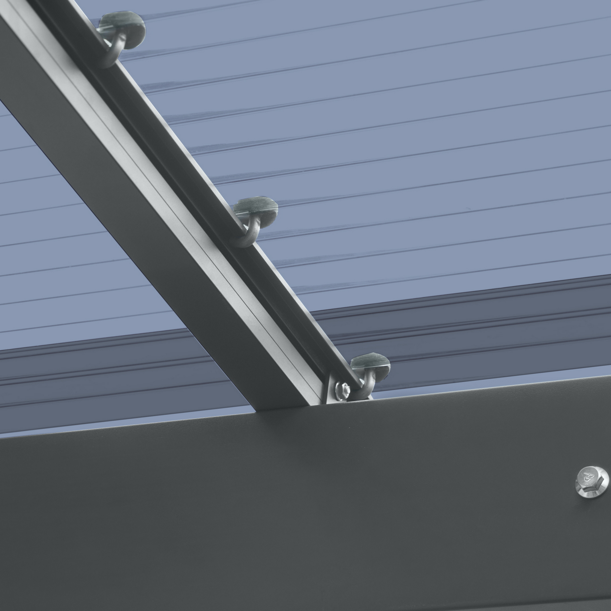 Carport 'Wing 80' anthrazit 276 x 531 x 284 cm