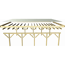 Verkleinertes Bild von Einzelcarport 'Carlos 1' Kiefer PVC-Dach mit einem Einfahrtsbogen 480 x 318 x 234 cm