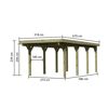 Holzcarport mit Maßen