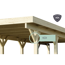 Verkleinertes Bild von Doppelcarport 'Carlos 1' Kiefer PVC-Dach mit einem Einfahrtsbogen 480 x 598 x 237 cm