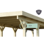 Doppelcarport 'Carlos 3' Kiefer PVC-Dach mit einem Einfahrtsbogen 860 x 598 x 237