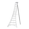 3-Holm-Gartenleiter Aluminium silbern 187 x 248 x 337 cm