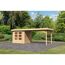 Gartenhaus aus Holz mit Überdachung