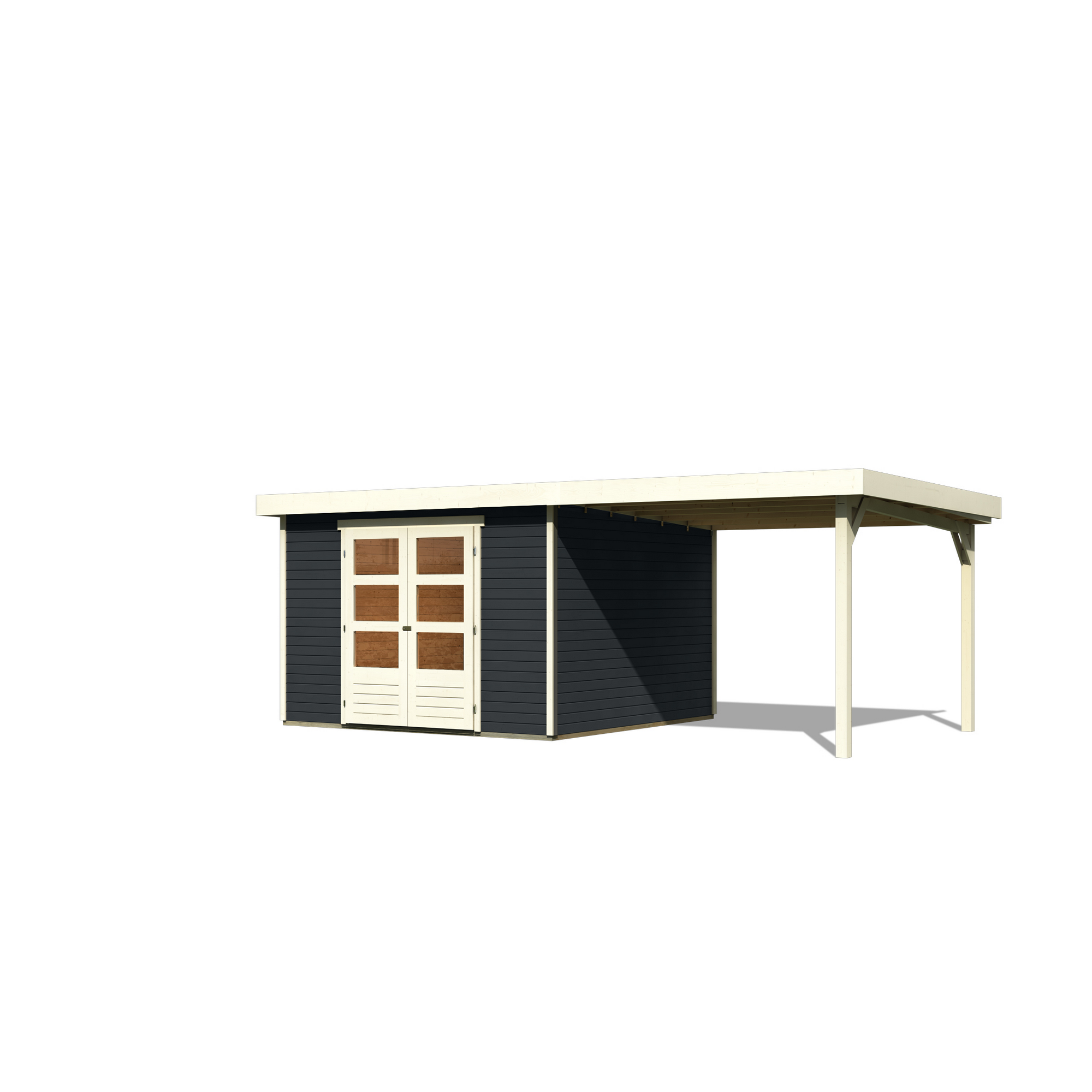 Gartenhaus mit Überdachung