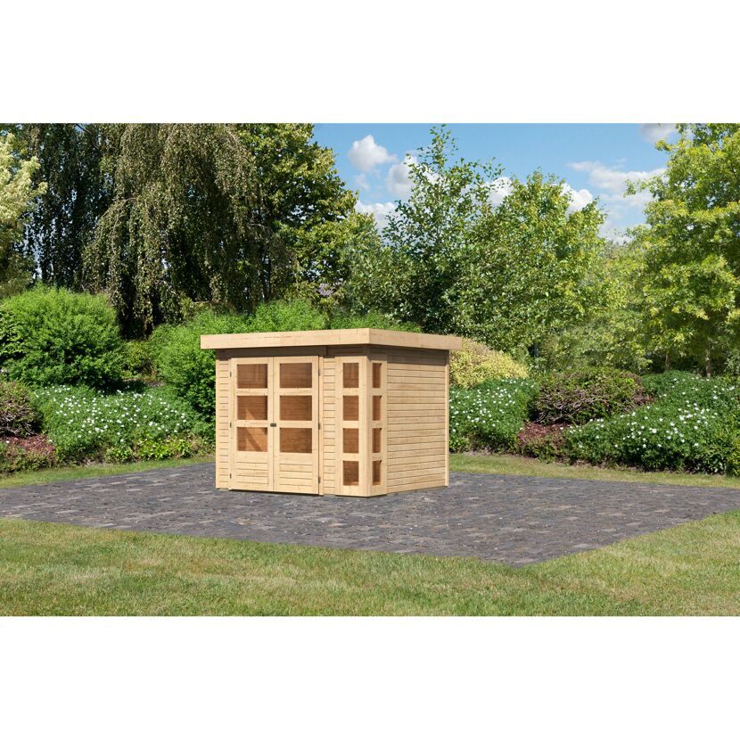 Gartenhaus 'Terko 3' naturbelassen 266 x 211 x 238 cm
