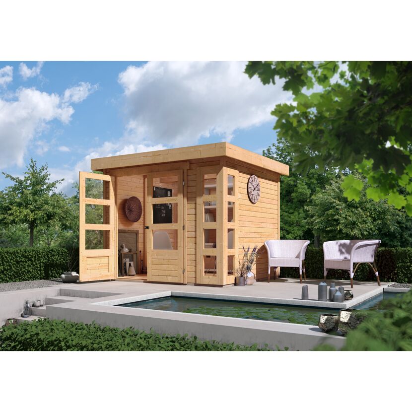 Gartenhaus 'Terko 3' naturbelassen 266 x 211 x 238 cm