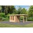 Gartenhaus aus Holz mit Überdachung