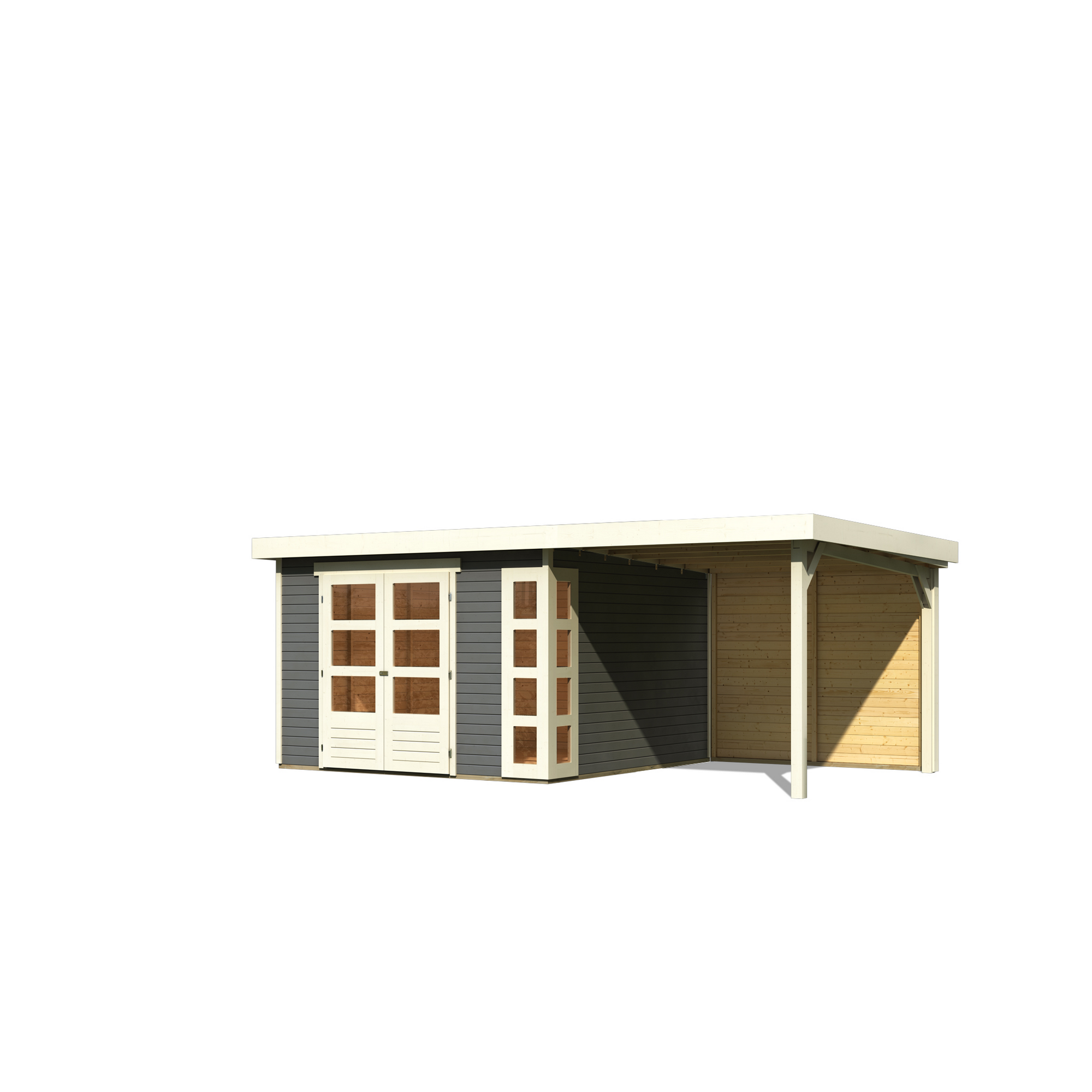 Gartenhaus mit Überdachung