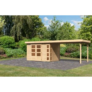 Gartenhaus-Set 'Terko 4' naturbelassen mit Schleppdach 609 x 211 x 238 cm