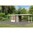 Gartenhaus-Set 'Terko 4' terragrau mit Schleppdach 609 x 211 x 238 cm