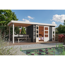 Gartenhaus-Set 'Terko 4' terragrau mit Schleppdach 609 x 211 x 238 cm